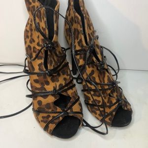 Leopard print heels